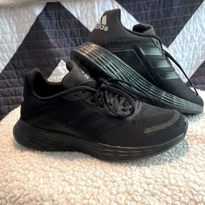 Youth US size 4 black adidas light motion athletic shoes